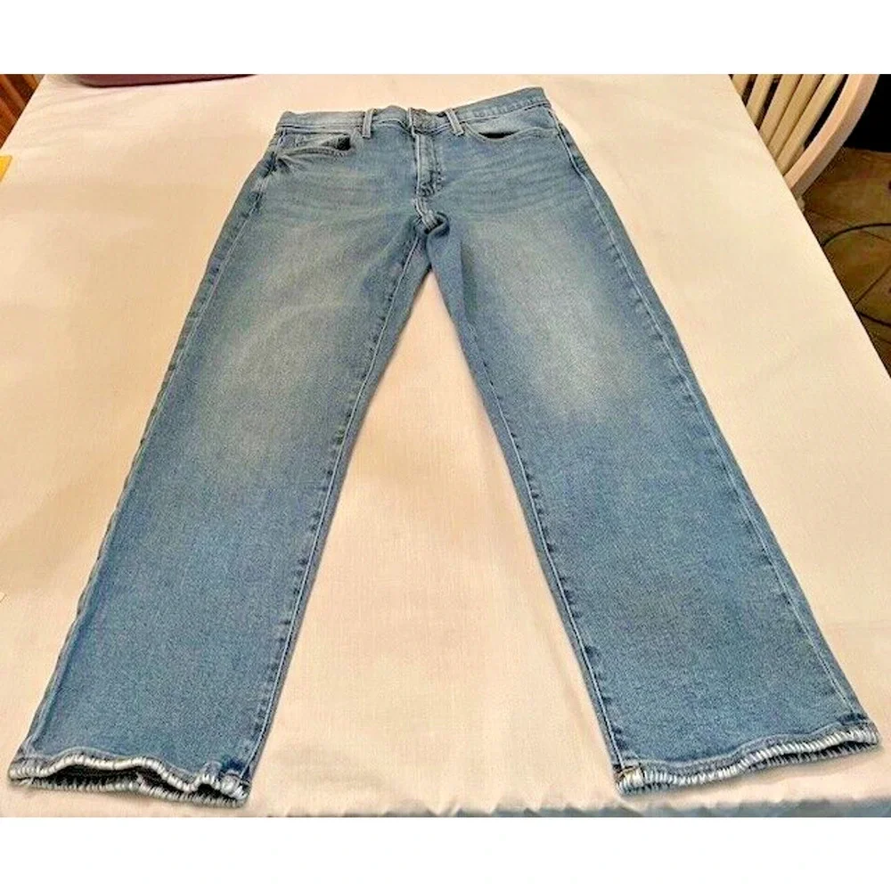 Vintage Womens Banana Republic Jeans Size 29 Mid Rise Straight Leg Loop Stitched - Picture 1 of 7